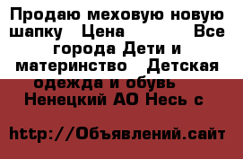 Продаю меховую новую шапку › Цена ­ 1 000 - Все города Дети и материнство » Детская одежда и обувь   . Ненецкий АО,Несь с.